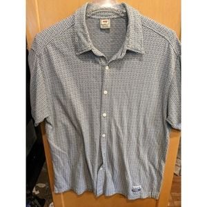 Vintage Levis Button Up Shirt Mens Size‎ Medium Blue Chambray Long Sleeve 90s